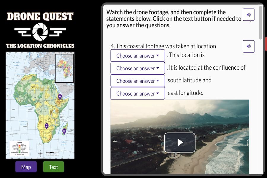 Fly a Drone Over Physical Features