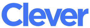The word Clever in bold, blue font on a white background.