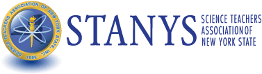 STANYS logo with an atom and torch, and text: Science Teachers Association of New York State.