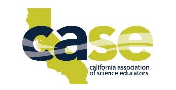 CASE logo with california association of science educators over a green California state outline.