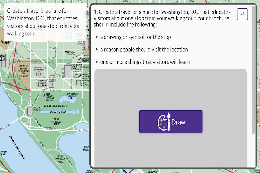 Draw a Brochure for Washington, D.C.