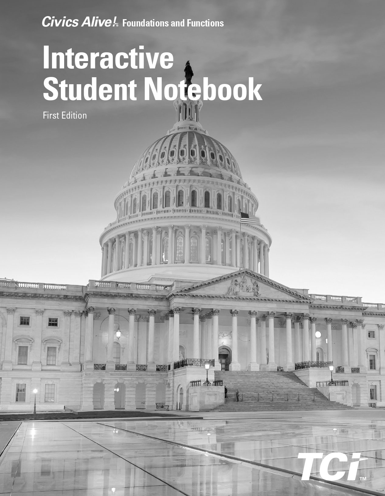 The U.S. Capitol building with Interactive Student Notebook text overlaid at the top.
