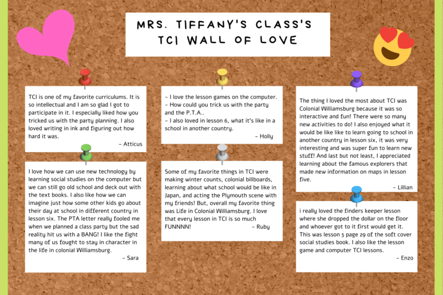 Niccole Tiffany's Class's TCI Wall of Love