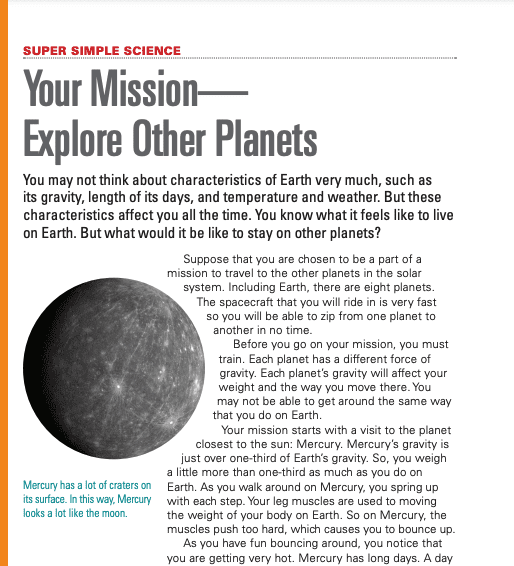 Super Simple Science Activity - Explore Planets