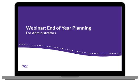 End of year planning webinar for admins