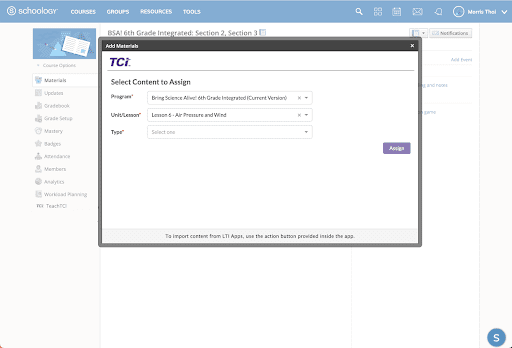 TCI and Schoology