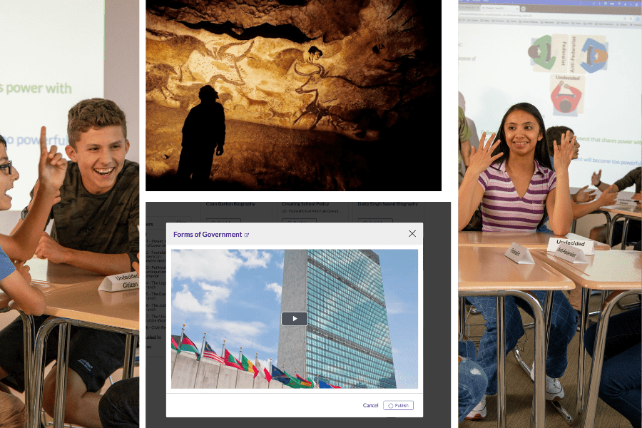 High School Social Studies Newsletter collage