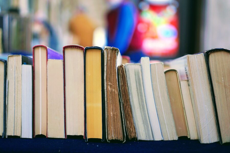 Row of books