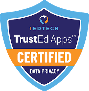 TrustEd Apps Data Privacy Certified Badge Oct 2023