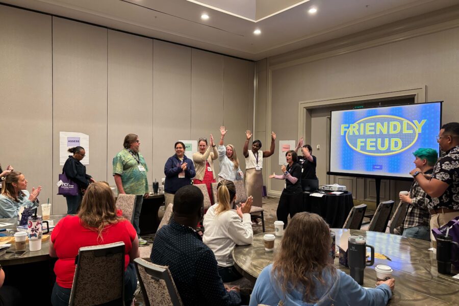 friendly feud game at pd event