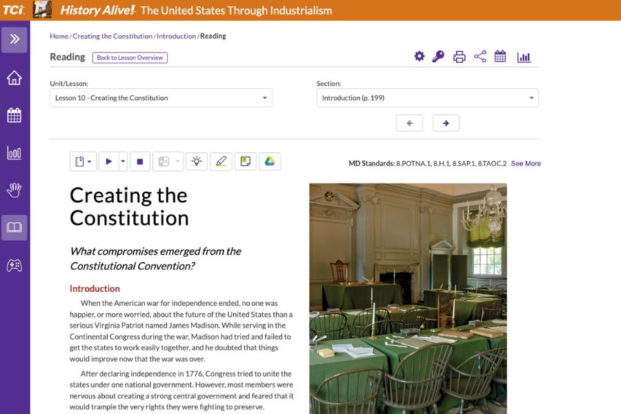 TCI Maryland reading support