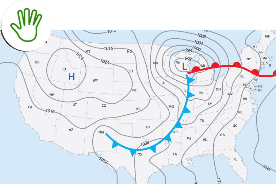 TCI middle school science lesson experience about weather